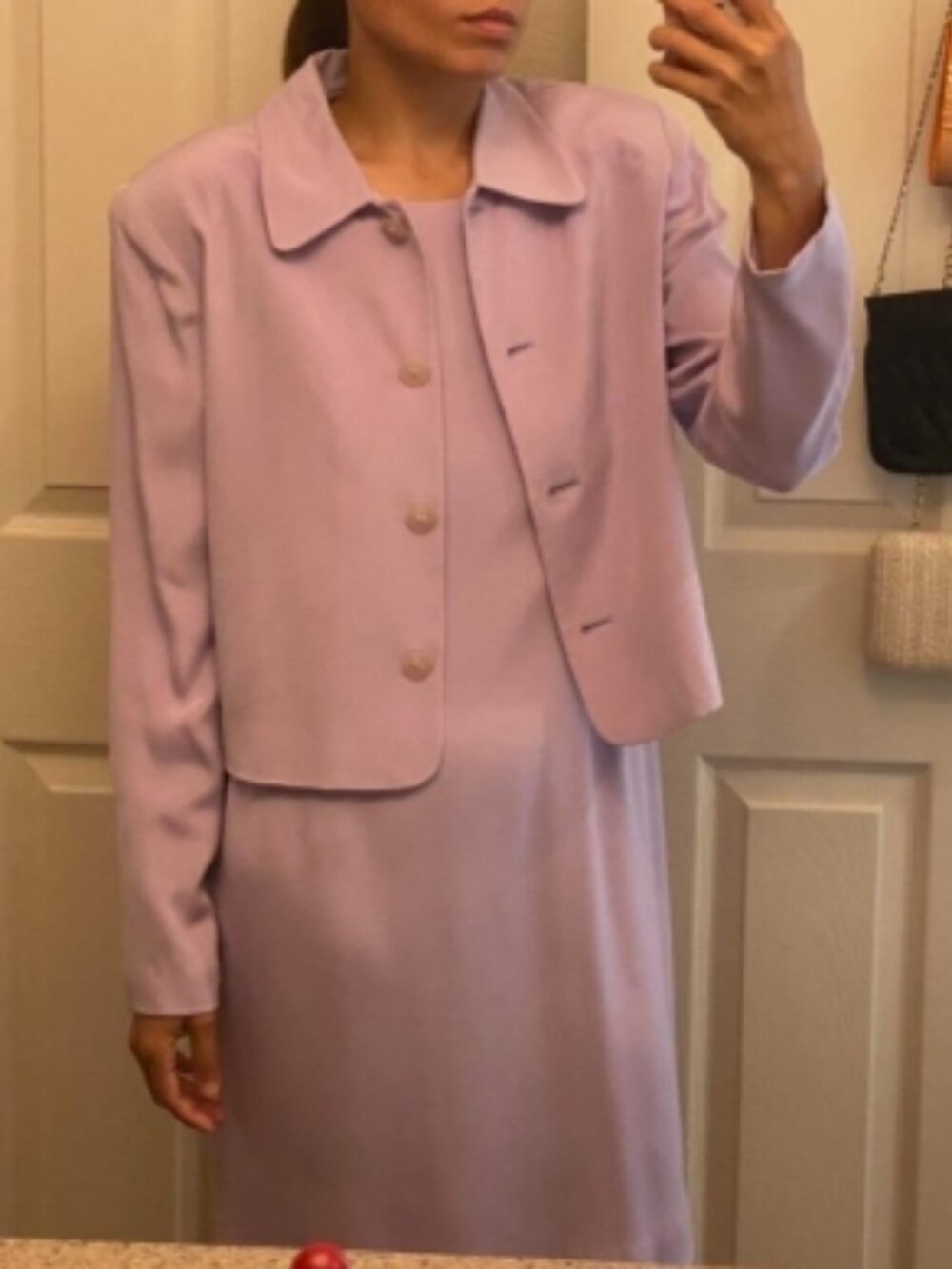 Vintage 90's PATRICK Collection Lilac 2-Piece Dress Suit